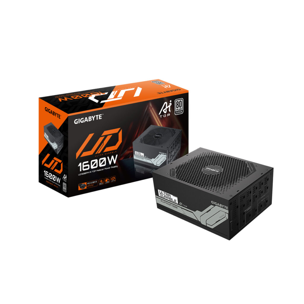ספק כוח Gigabyte UD1600PM PG5 AI TOP 80 Plus Platinum Moddular