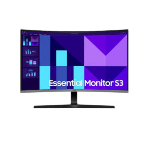 מסך קעור Samsung 32 S3 Essential Monitor FHD 100Hz 4Ms VA Black