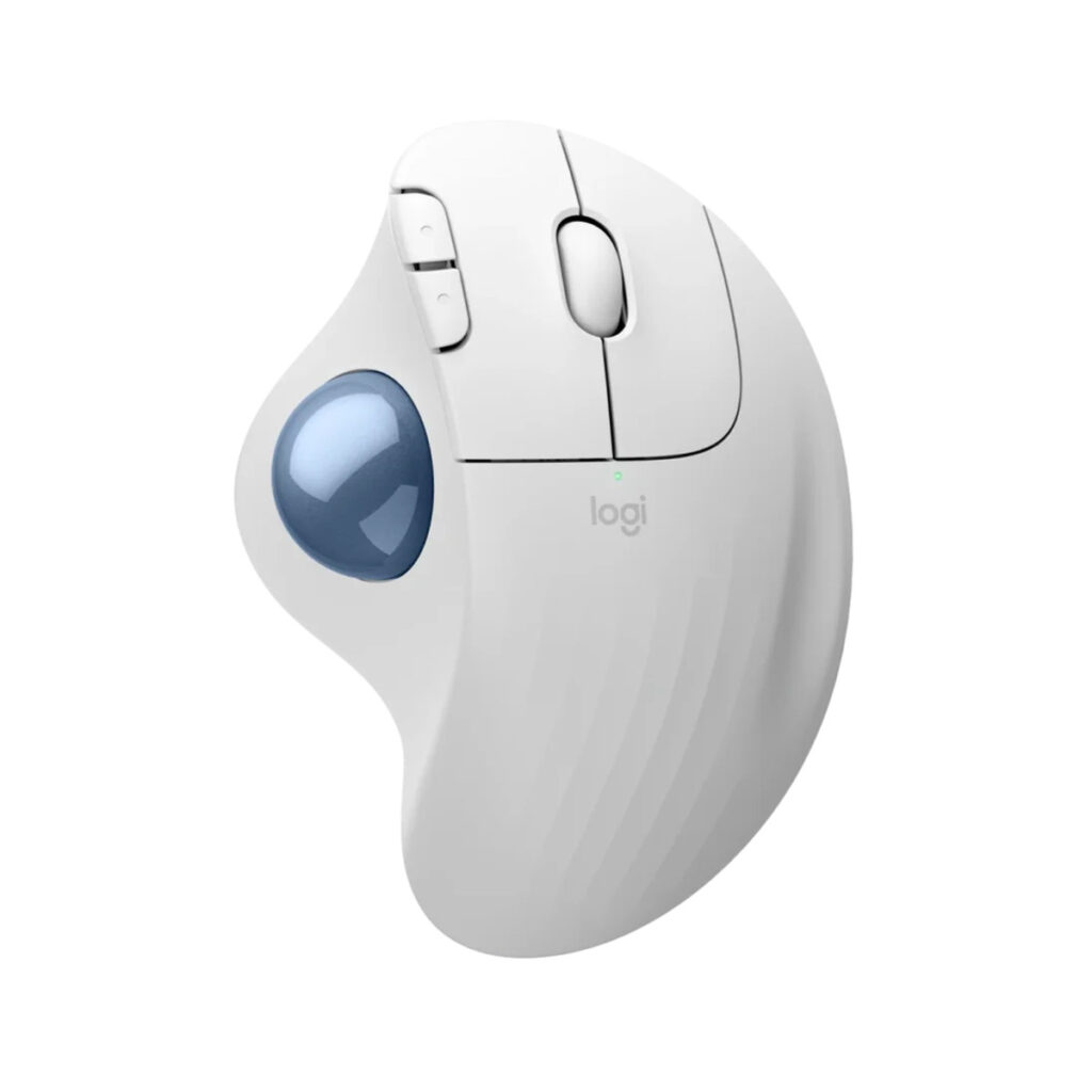Logitech ERGO M575S לבן – עכבר Trackball אלחוטי
