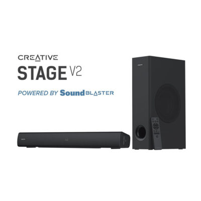 רמקולים Creative Stage V2 2.1 Soundbar+Subwoofer BT 5.0 160W Arc