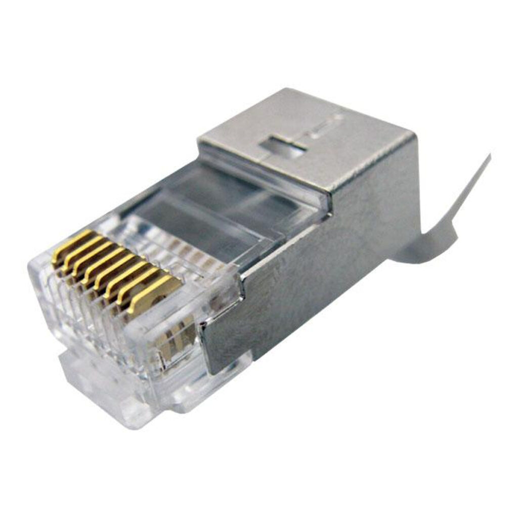 תקע זכר מסוכך לכבלי רשת FTP male Connector RJ-45 Cat 7
