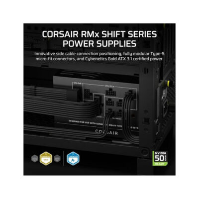 ספק כוח Corsair RM850x SHIFT 80plus Gold Fully Modular ATX ATX3.1