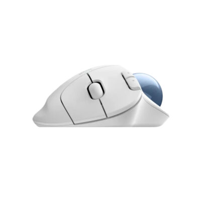 Logitech ERGO M575S לבן – עכבר Trackball אלחוטי