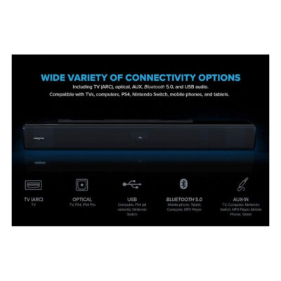 רמקולים Creative Stage V2 2.1 Soundbar+Subwoofer BT 5.0 160W Arc