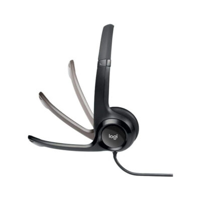 אוזניות ומיקרופון Logitech H390 USB Headphones Black