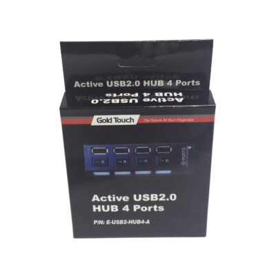 מפצל 4 Port USB 2.0 אקטיבי כולל חיבור מתח