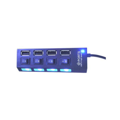מפצל 4 Port USB 2.0 אקטיבי כולל חיבור מתח