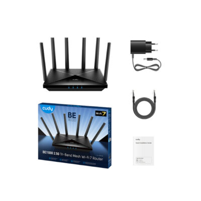 נתב Cudy WE11000 WIFI7 Mesh 4X 2.5GB Lan up to 11000Mbps
