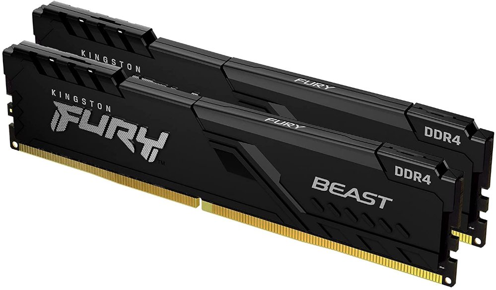 זכרון לנייח Kingston Fury Beast Black 32GB 2X16 6000MHZ DDR5 C36