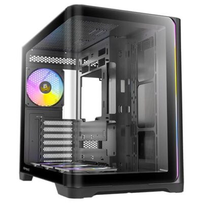 מארז שחור Antec C5 Curve ARGB Mid-Tower ATX 4x ARGB FANS Type-C