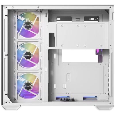 מארז Antec CX Mirror White Mini-Tower Gaming Case 7X120mm ARGB