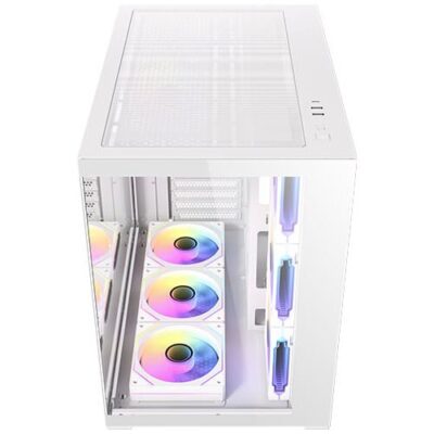 מארז Antec CX Mirror White Mini-Tower Gaming Case 7X120mm ARGB