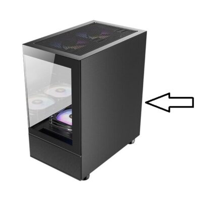 צד ימין למארז שחור ANTEC CX200M