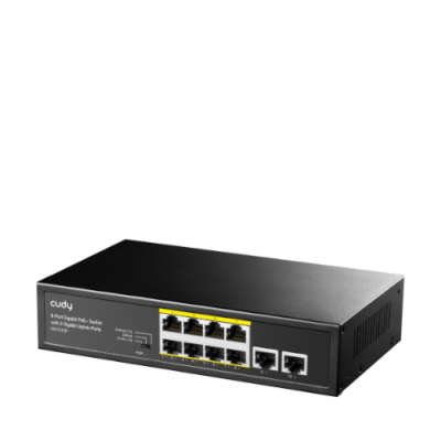 מתג לא מנוהל Cudy GS1010P 8-Ports Gigabit Unmanaged POE Switch
