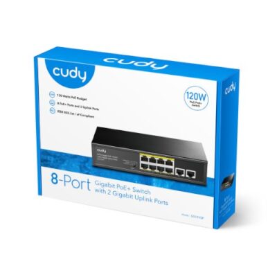מתג לא מנוהל Cudy GS1010P 8-Ports Gigabit Unmanaged POE Switch