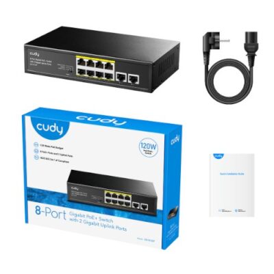 מתג לא מנוהל Cudy GS1010P 8-Ports Gigabit Unmanaged POE Switch
