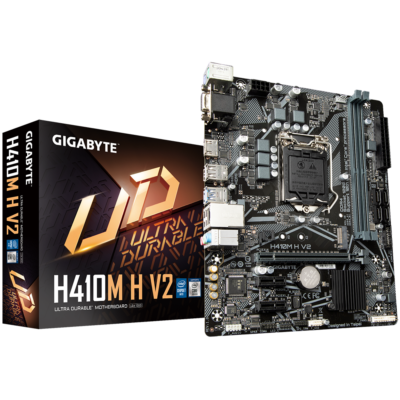 לוח אם אינטל דור 10 Gigabyte H410M H V2 2.0 Micro-ATX LGA1200