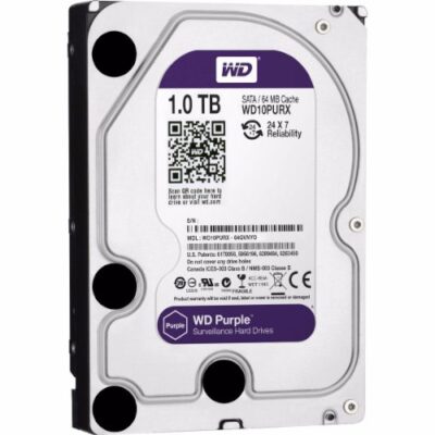 דיסק קשיח פנימי לנייח  WD 1TB Purple 5400rpm 64MB 3.5