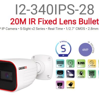 מצלמת צינור Provision BSH-340IPSN-28 IP POE 4MP 2.8