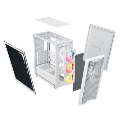מארז Corsair 3200D RS ARGB Mid Tower ATX White