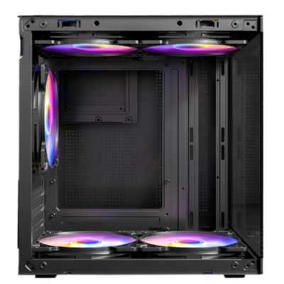 מארז Antec VCX10M ARGB Mini Tower Micro-Atx 5XARGB 120mm Fan