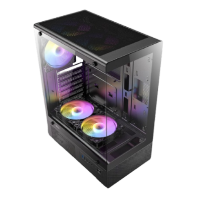 מארז Antec VCX300 RGB Elite Mid Tower 5X Fixed RGB Fans