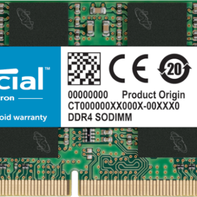 זכרון לנייד Crucial DDR4 16GB 3200Mhz So-Dim C22 1.2V