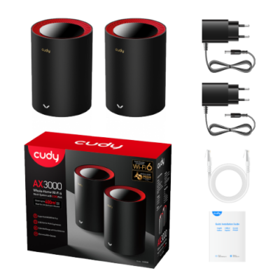 מגדיל טווח Cudy AX3000 2.5G Mesh Wi-Fi 6 System 2 Pack