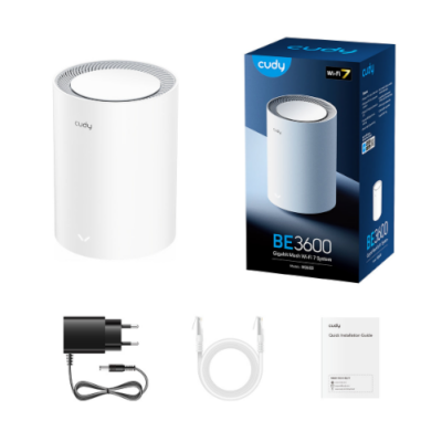 נתב/מגדיל טווח Cudy BE3600 Gigabit Mesh Wi-Fi 7 System 1Pack