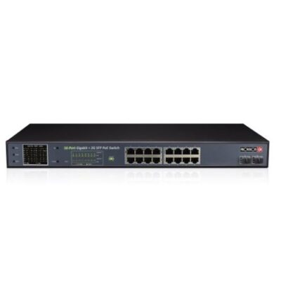 מתג Provision 16 PORT Giga full POE Switch avg 15.6W Max 30W