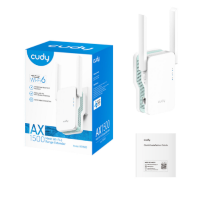 מגדיל טווח Cudy RE1500 Mesh Wi-Fi 6 Range Extender up to 1500Mbps