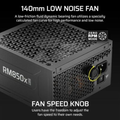 ספק כוח Corsair RM850x SHIFT 80plus Gold Fully Modular ATX ATX3.1
