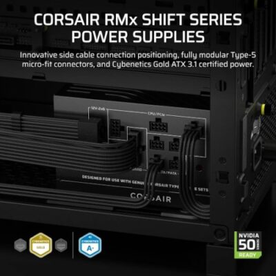 ספק כוח Corsair RM850x SHIFT 80plus Gold Fully Modular ATX ATX3.1