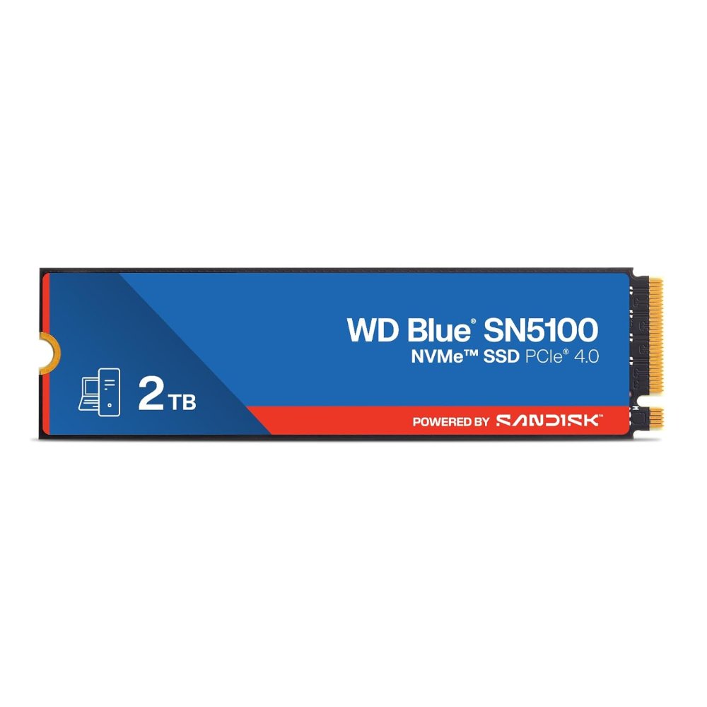 דיסק פנימי WD BLUE SN5100 2TB Gen4.0 Up to 7100MB/S Read 2280
