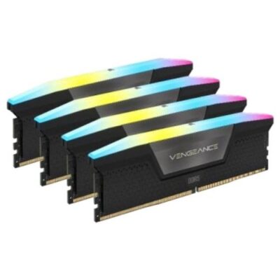 ז. לנייח CORSAIR VENGEANCE RGB 64GB 4x16GB DDR5 6200MHz C32