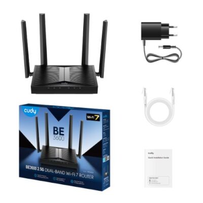 נתב CUDY WR3600H Wi-Fi 7 Multi-Mode Router WAN 2.5GBX1 5 Ports