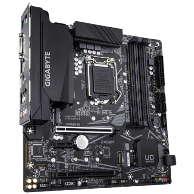לוח אם משופץ דור 10 Gigabyte Z490M Micro-ATX DVI HDMI DP