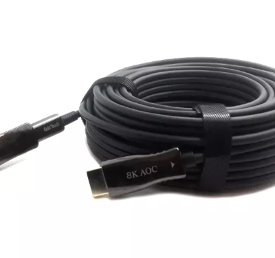 כבל סיב אופטי חד כיווני להשחלות HDMI 50M v2.1 8K FiberOptic