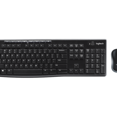 סט מקלדת ועכבר אל חוטי Logitech Wireless Desktop MK270