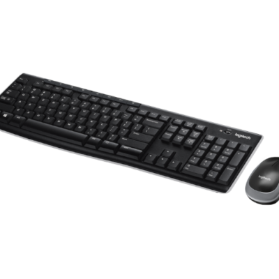 סט מקלדת ועכבר אל חוטי Logitech Wireless Desktop MK270