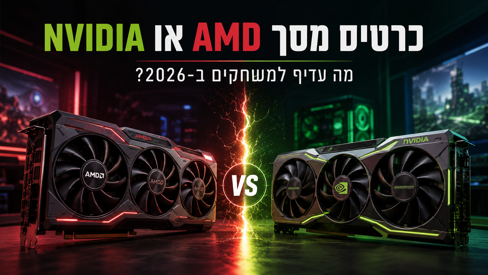כרטיס מסך AMD או NVIDIA: מה עדיף למשחקים ב-2026?