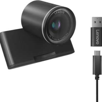 מצלמת אינטרנט Lenovo UHD Webcam 4K 8MP MIC USB
