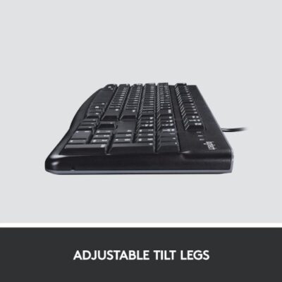 מקלדת לוגיטק חוטית עברית אנגלית LOGITECH K120
