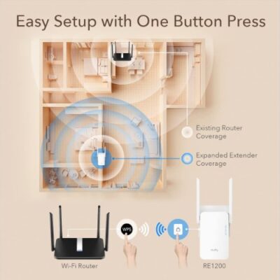 מגדיל טווח Cudy AC1200 Mesh WiFi Extender