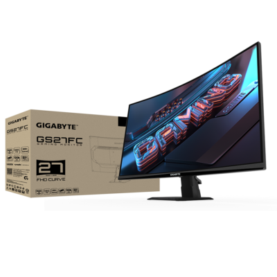 מסך גיימינג קעור Gigabyte GS27FC FHD VA 1MS HDR Ready 180Hz