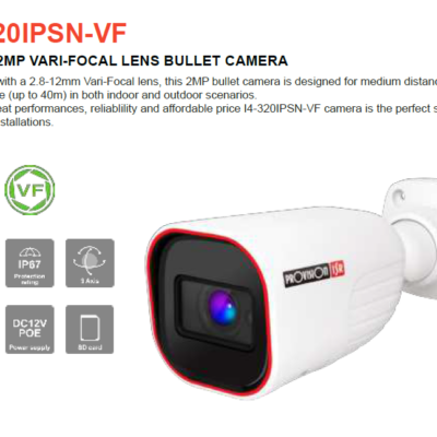מצלמת צינור Provision I4-320IPSN-VF IP POE Vary-Focal 2MP