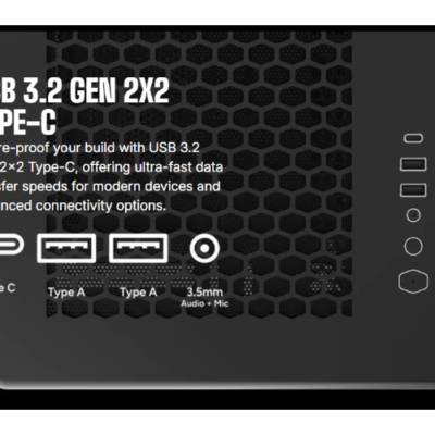 מארז Cooler Master Elite 600 ATX mid-tower USB-C Airflow White