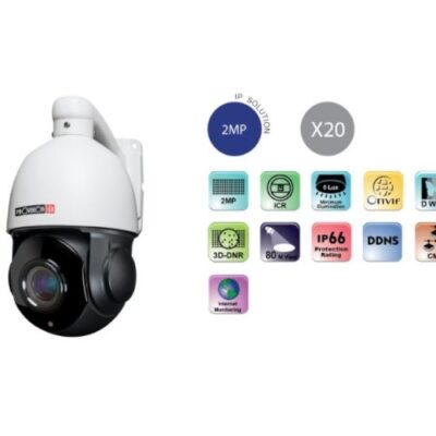 מצלמת דום ממונעת PROVISION IP 2MP 12V IP66 80M