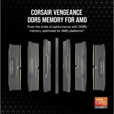 ז.לנייח Corsair Vengeance DDR5 32GB 5200MHZ 2X16 C40 AMD EXPO