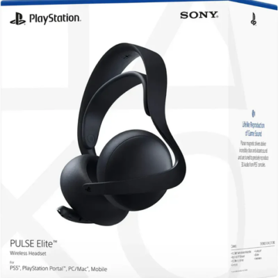 אוזניות אלחוטיות PlayStation PULSE Elite Midnight Black ל-PS5 – תמונה 1